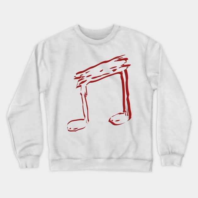 music note Crewneck Sweatshirt by bahullah_art